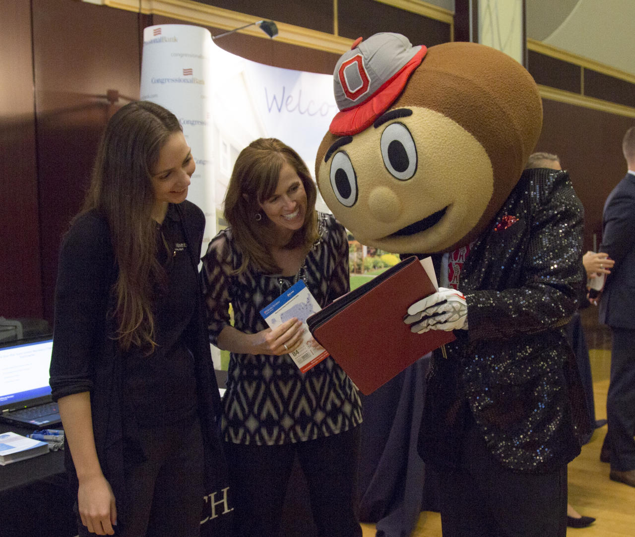 Brutus sharing his resume with employers